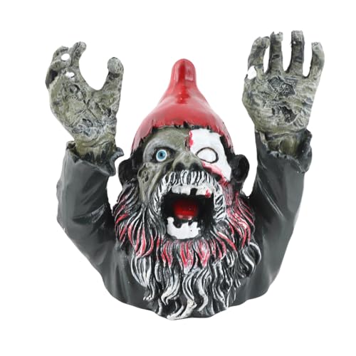 Zombie-Zwerg, Gartenstatue, Skulptur, Böse, Gruselig, für den...