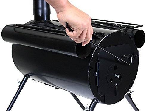 Tms Portable Military Camping Wood Stove Tent Heater Cot Camp Ice-Fishing Cooking Rv #TOP2