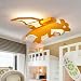 Produktbild LED-Dinosaurier-Deckenleuchte Dimmbare Gürtel Fernbedienung Cartoon Nursery Lampe kreative Feuer speienden Drachen Deckenleuchte Jungen und Mädchen für Schlafzimmer-Dekoration Beleuchtung, orange