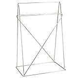 DRW Set di 2 Supporti per Tavolo in Metallo Cromato 74 x 49 x 30,5 cm, Multicolore, Medidas: 49x30.5x74 cm immagine