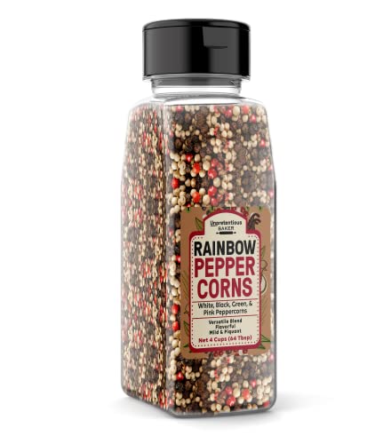 Unpretentious Rainbow Peppercorn Medley, 4 Cups, Versatile Blend, White, Black,