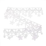Material: Milchfaser perfk 1 Yard 11 cm Spitzenborte Häkelborte Spitzen Applikation Aufnäher Klöppelspitze Borte Spitzenbesatz