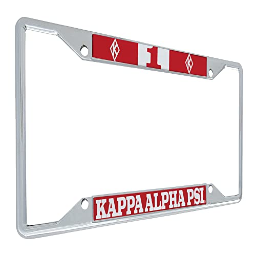 Desert Cactus Kappa Alpha Psi Line Number License Plate Frame Car Tag Holder for Front or Back of Car (1 License Plate Frame)