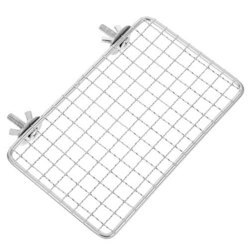 ibasenice Stainless Steel Bird Perch Stand Parrot Play Stand Holder Bird Cage Accessory Safe Comfortable Play Area