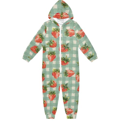 CHIFIGNO Mono unisex de una sola pieza con capucha para niños, disfraz de Halloween, Navidad, cosplay, para niñas, niños, talla 5-6T