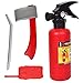 Fire Gear Toys Set, Fireman Costume Rôle Jouet Jouet, Firefighter Accessories Pletend Play Jouets Pour Enfants Garçons Filles 3/4/5/6/7/7/8 Année, 4pcs