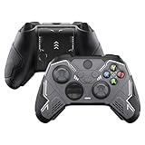 playvital Stellar Mecha Silicone Cover Skin for Xbox Series X/S Controller, Anti-slip Grip Protector with Thumb Grips & Sticker for Xbox Core Wireless Controller - Black & Gunmetal Gray