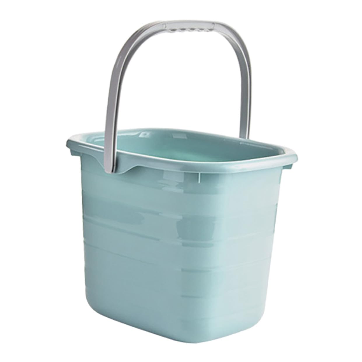 Secchio in Plastica Manico per Uso Domestico, Versatile e Salvaspazio, per Giardinaggio e Pulizia, Contenitore Resistente e Pratico per Acqua e Alimenti
