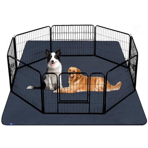 Sunsleek Washable Pee Pads for Dogs 72'x72' Extra Large Super Absorbent Non-Slip Reusable Puppy Pads...