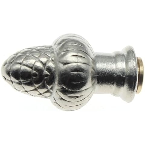 OZXNO 1 Pcs Solid Lamp Finial Brass Lamp Finial Cap Knob Lamp Decoration for Lamp Shade/Tiffany Style Lamp (Silver) Cover