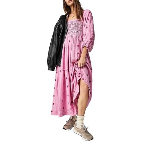 Miolasay 3D Embroidered Flowers Maxi Dress Cover