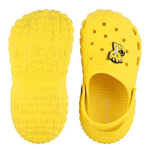 Image of FUEL Poddle Comfortable Indoor & Outdoor Casual Garden Clogs, Soft Cushioned Footbed and Lightweight EVA Slip-On Kids Clogs for Boys & Girls