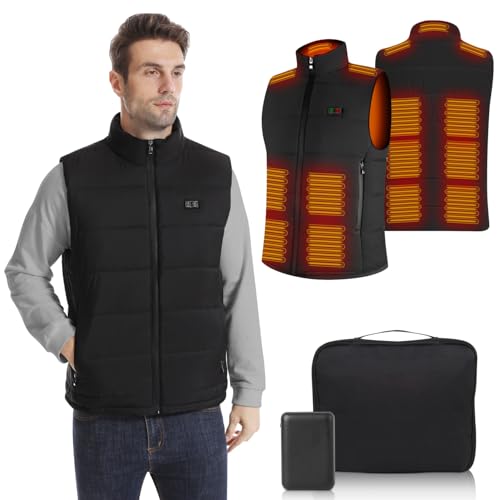Chaleco calefactable de hombre ideal para mantenerse caliente durante la caza y en moto