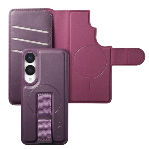 Étui portefeuille Samsung S25 Edge violet parfait pour voyager léger en toute sécurité