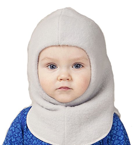 Lanacare Organic Merino Wool Nelson/Balaclava - Soft Grey, Size 110 (2-5 Yr) #TOP6