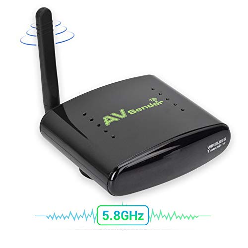 AV Sender Transmitter & Receiver,Wireless HDMI Transmitter & Receiver 5.8GHz Wireless AV Sender 1-for-All Real-time Data Transmission-200m Data Transmission-Wide Compatibility .(US)