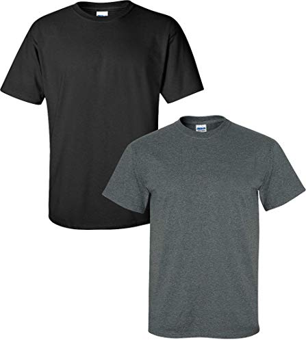 T-shirt en coton homme Gildan G2000 noir XX-Large aux finitions renforcées durables