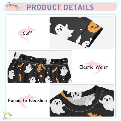 ODAWA Cute White Specter Kids 18M Clothing Set Long Sleeve Fall Clothes4