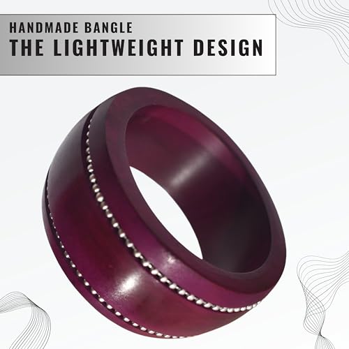 Image of Handmade Wooden Bangles for Women | Natural Wood Jewelry | Stylish Artisan Design | Ideal Christmas Gift for Her.