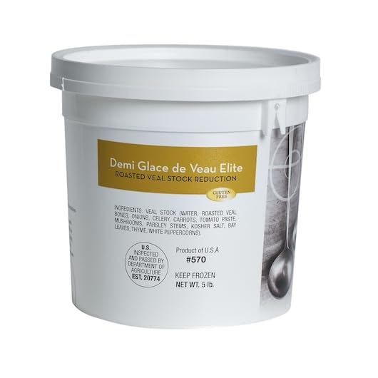 Bonewerks Culinarte Demi Glace de Veau Elite, Veal Stock Reduction, 5 Pound