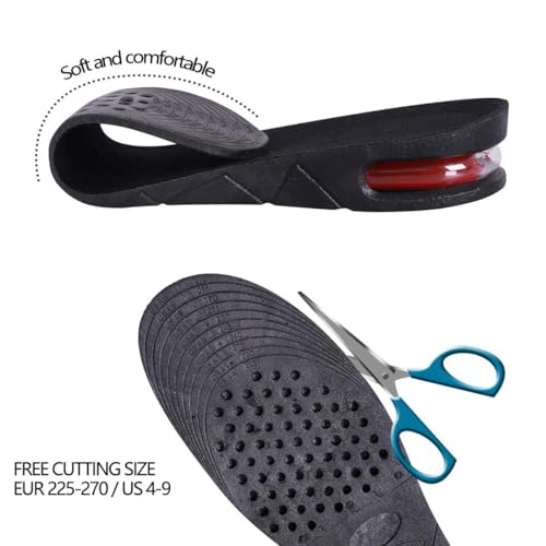 Plantillas elevadoras ajustables confort 7 cm Negro miniatura 3