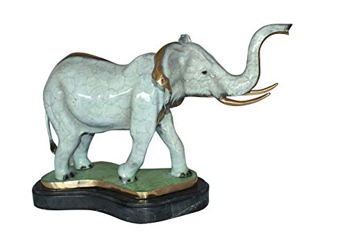 Estatua Elefante de Bronce Elegante NIFAO 26" L x 8" W x 17" H