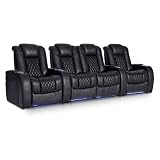 Seatcraft Diamante - Home Theater Seating - Power Recline - Top Grain Leather - Powered Headrests -