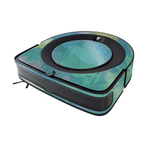 Image of MightySkins Glossy Glitter Skin Compatible with iRobot Roomba s9 Vacuum - Watercolor Blue | High-Gloss Glitter Finish | Easy to Apply and Change Styles | Made in The USA