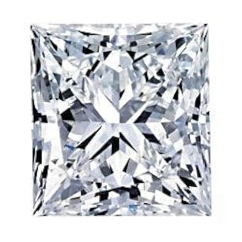 Pierre précieuse carrée en zircones éclat diamant américain S Kumar Gems