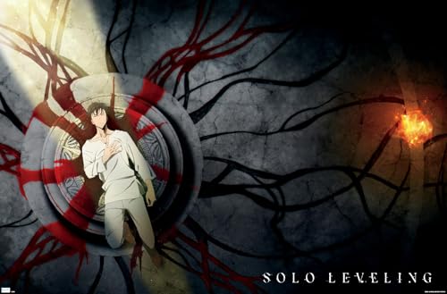 Trends International Solo Leveling - Key Visual Wall Poster, 22.4L x 14.7W, Premium Unframed Version