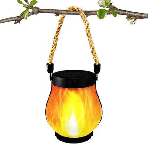 Zuasdvnk Farol solar, farol decorativo para patio al aire libre, decoración resistente a la intemperie, luz impermeable para entrada, camping, fiesta, patio, jardín, paisaje, camino