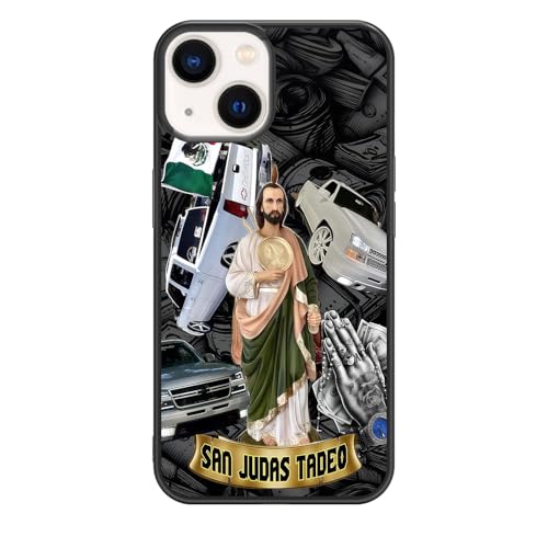 qizjio San Judas Phone Case Shockproof Protective Mexican Phone Cases for iPhone 15