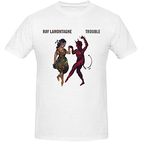 Photo de Ray Lamontagne Trouble Tall T-shirts pour homme Blanc, blanc, L