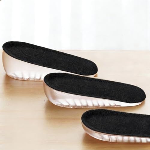 Height Increase Shoe Insoles, Shock Absorbing Heel Lift Inserts with Honeycomb Mesh, Soft Cushion Arch Support Pads, 1.5cm 2.5cm 3.5cm, 1 Pair (1.5cm, Women)
