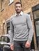 JMIERR Sweaters for Men Trendy Wool Knit Casual Dress Long Sleeve Crew Neck Old Money Pullover Fall Sweater Essentials Clothes, L, Light Grey