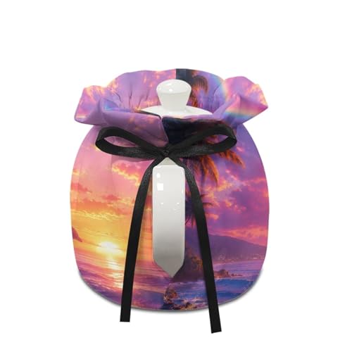 Image of Tea Cosy for Teapot Insulated Dolphin Printed Portable Kettle Cover Tea Pot Cozy Cover with Drawstring Breakfast Warmer 6.1x6.1x6.9 Inch