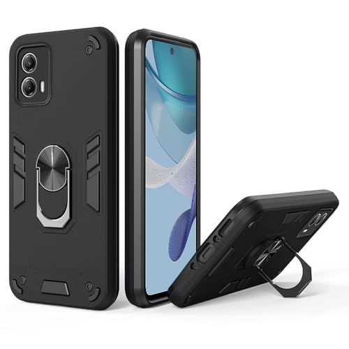 Image of amazon basics Basic Case for Motorola Moto G53 5G (Polycarbonate, Thermoplastic Polyurethane Black)