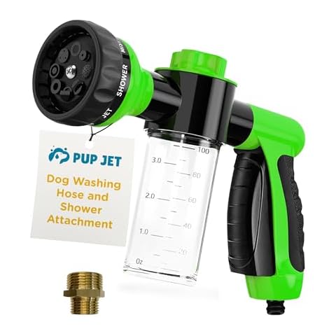The Original Pup Jet Dog Washing Hose Attachment with Soap Dispenser – 8-in-1 Fur Sweep Dog Bathing Supplies Kit, Shower Attachment & Shampoo Sprayer for Dog Wash, Bath, and Grooming Perfect Pet Care Cover