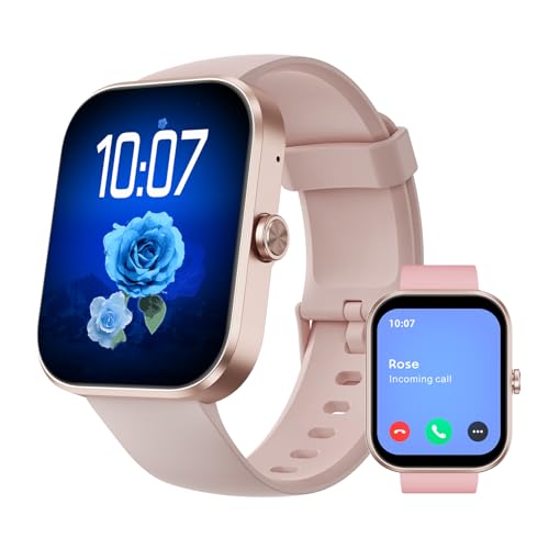 BLUELOVER Reloj inteligente para mujer, 1.9 pulgadas, reloj deportivo para mujer, con llamadas y mensajes/sueño/ciclo femenino, para teléfono Android/iPhone, compatible con rastreador de fitness