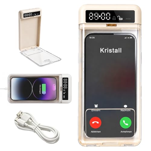 Handy Gefängnis Handys Sperrbox mit Timers Handy Timer Box Telefonschlossbox mit Timer Handysafe Handys Safe mit Zeitschloss Telefongefängnis für alle Handy-Max 6 7 Zoll