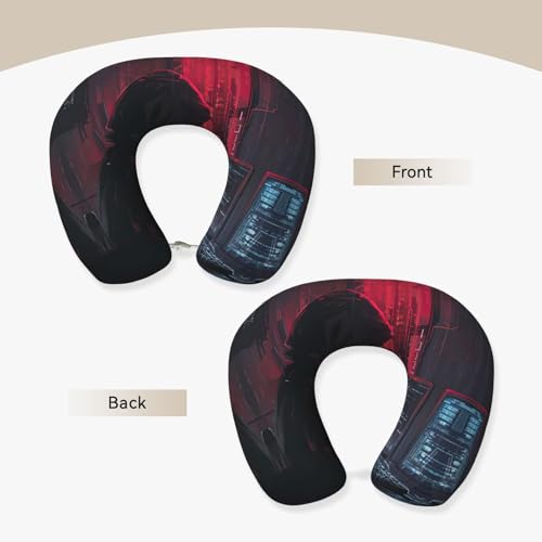 Almohada cuello espuma viscoelástica portátil miniatura 3