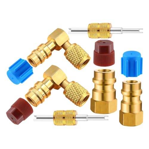 Wajbpom R12  R134A ւ AC tBbeBOϊA_v^[ LbgANCbN Jv[ ou A/C 90° |[g gtBbg A_v^[ /ሳ