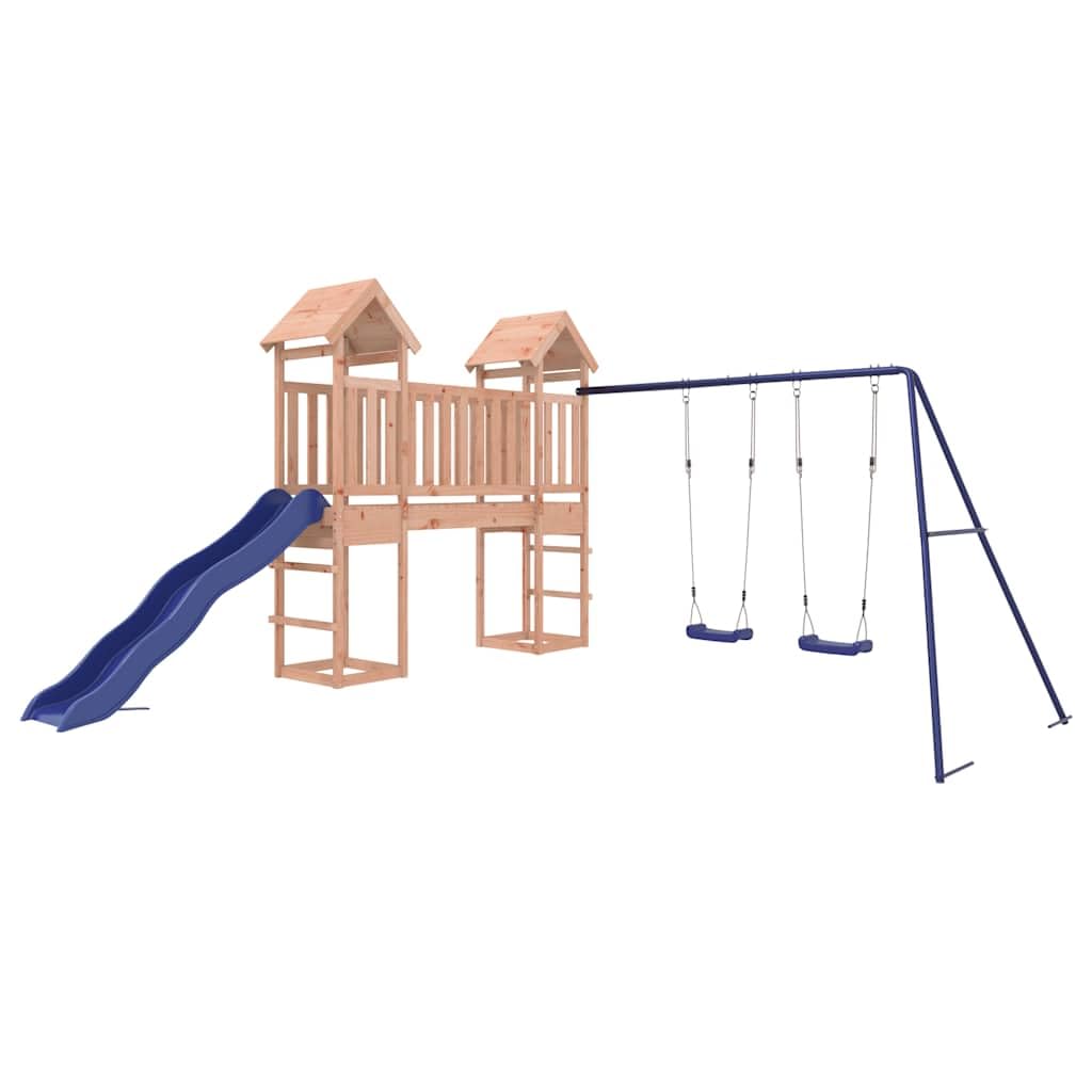 Set da Gioco da Esterno in Legno Massello di Douglas,Giochi e giocattoli,Attrezzatura gioco per esterni,Set altalena e set di gioco-3155826