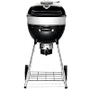 Napoleon PRO18 Charcoal Kettle Grill Black Porcelain Enameled Lid and Bowl Chrome Plated Cooking Grid