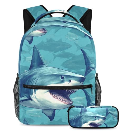 Sac à dos Cool Shark idéal pour les étudiants de primaire
