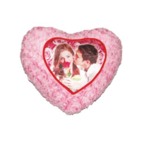 Buy Pink Fur Heart Pillow Birthday gift for men Birthday gift for