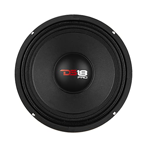 Ds18 Pro-X10M Loudspeaker - 10", Midrange, Red Steel Basket, 600W Max, 300W Rms, 8 Ohms - Premium Quality Audio Door Speakers For Car Or Truck Stereo Sound System (1 Speaker), Classic #TOP3