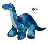 Stuffems Toy Shop Record Your Own Plush 8 inch Burly The Brachiosaurus Dinosaur - Ready 2 Love in a Few Easy Steps