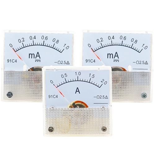 Ampèremètre analogique 91C4 CC avec affichage mécanique à aiguille 30mA