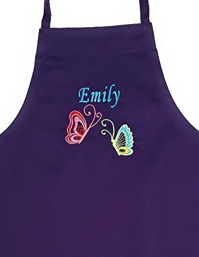 Personalized Kids Apron Embroidered With Name and Design